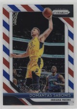 2018-19 Panini Prizm Red White & Blue Prizm Domantas Sabonis #174 k7p