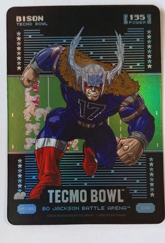 2026 Bo Jackson Battle Arena Tecmo Bowl BISON Battlefoil ICE Josh ALLEN