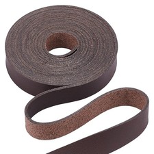Leather Strap Genuine Flat Dark Brown 1 2 Inch Wide 79 Inch Long 1 3mm Thick Cra