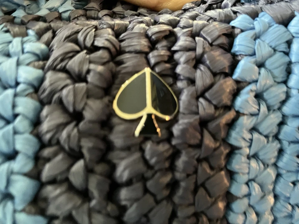 Bolsa satchel Sam média listrada azul e azul marinho Kate Spade nova com etiquetas (originalmente US$ 248) - Imagem 4 de 4