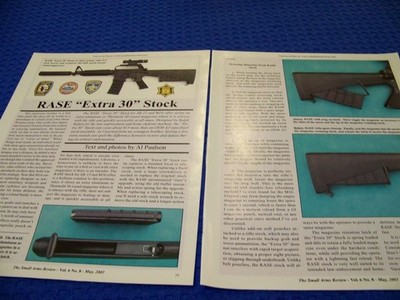 RASE ''EXTRA 30'' STOCK/MAGAZINE AR-15/M16 RIFLES..PHOTOS/HISTORY/DETAILS (667PP)