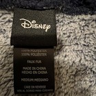 Disney Mickey Mouse Faux Fur Hooded Pullover Robe Long Sleeve Gray/Black Women M — photo 2