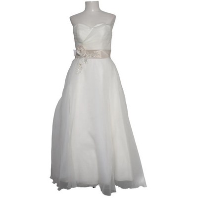 Agnes, Hochzeitskleid, Größe: 38, Weiß, Polyamid/Polyester, Einfarbig #5Gx