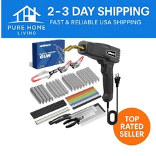 Efficient Plastic Welding Tool: 100W Hot Staples Kit for Car Repair - Portable