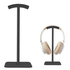Gaming Headphone Stand Headset Holder Desk Earphone Rack Solid Base Black PC
