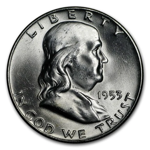 1953-D Franklin Half Dollar BU