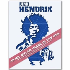 Jimi Hendrix Stencil – Guitar Legend, Music, Rock, Psychedelic, Pop Culture Art