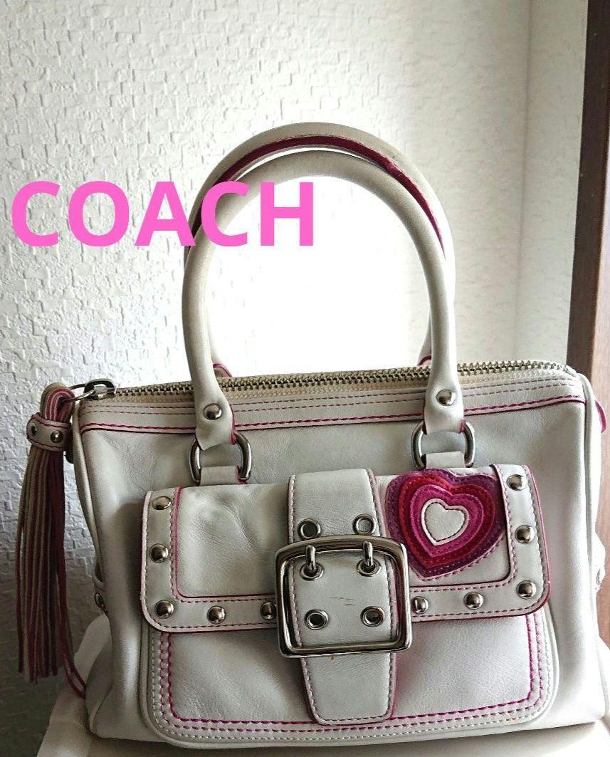 Coach Mini Boston Turnlock Soho Heart Crossbody Bag Pre-Owned  