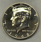 1968 S Proof Kennedy Half Dollar 40% Silver From Proof Set With Free Shipping