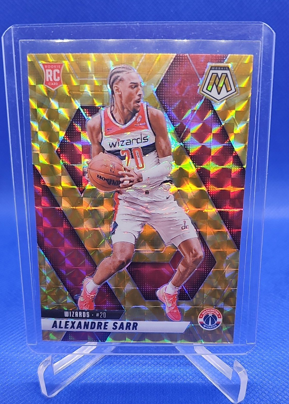 2024-25 Panini Mosaic - Rookies Alexandre Sarr #216 Reactive Yellow Mosaic Prizm