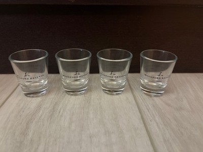 Set of 4 Woodford Reserve Double Oaked whiskey shot glasses 2.5'' *New*