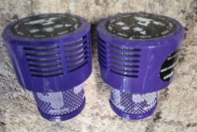 2x Genuine Dyson V10 LARGE BIG POST FILTER END REAR CAP OEM Part # 969082-01