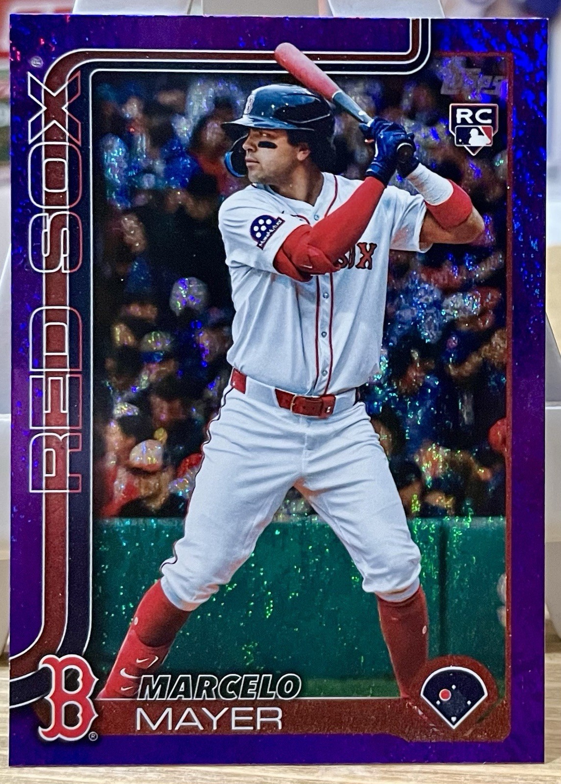2025 Topps Update Marcelo Mayer RC Purple Holo Foil /250 Red Sox #US105