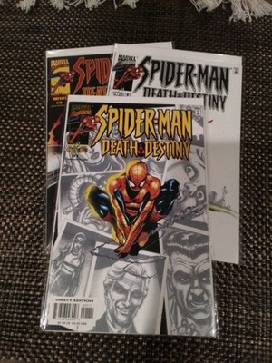MARVEL COMICS - Spider-Man: ''DEATH & DESTINY'' 3pc Complete Set. 2000. UNREAD 