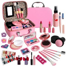 Princess 25-Piece Washable Kids Makeup Set - Perfect Gift for Girls Age 3-12