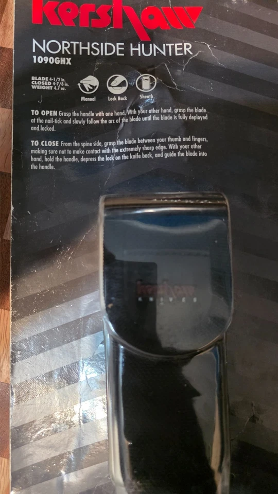 CUCHILLO PLEGABLE KERSHAW 1090GH NORTHSIDE HUNTER CON GANCHO TRIPA NEGRO Foto 2 de 4