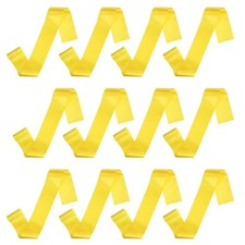 12 Pcs Blank Satin Sash, 71" x 4.7" Pageant Sash for Decoration, Yellow