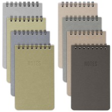 ZICOTO Aesthetic Pocket Notebooks Set Of 8 - Small 3x5 Spiral Notepads Multi 