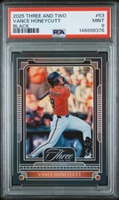 2025 PANINI THREE & TWO BLACK #53 VANCE HONEYCUTT 6/8 PSA 9