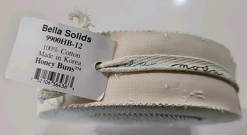 Bella Solids 1.5 Inch Strip Roll Honey Buns Fabric 9900HB-12 100% Cotton - Image 2 of 4