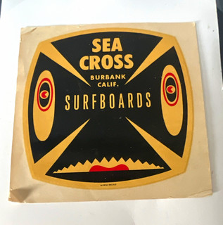Morse Decals Sea Cross Surfboards Burbank Calif. Glass On Decal MPN 11620 5780