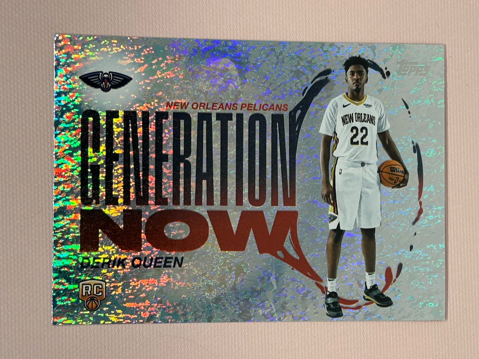 Derik Queen 2025-26 Topps Basketball Generation Now Holo Foil #GN-13 - Pelicans