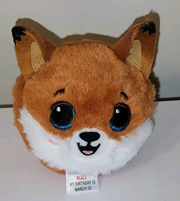 Ty Beanie Bouncers - BLAZE the Fox (3-4 Inch) NEW Bouncy Ball Toy
