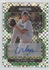 2022 Panini Prizm Draft Picks Power Plaid 16/17 Cole Phillips #PDP57 Auto 4z8