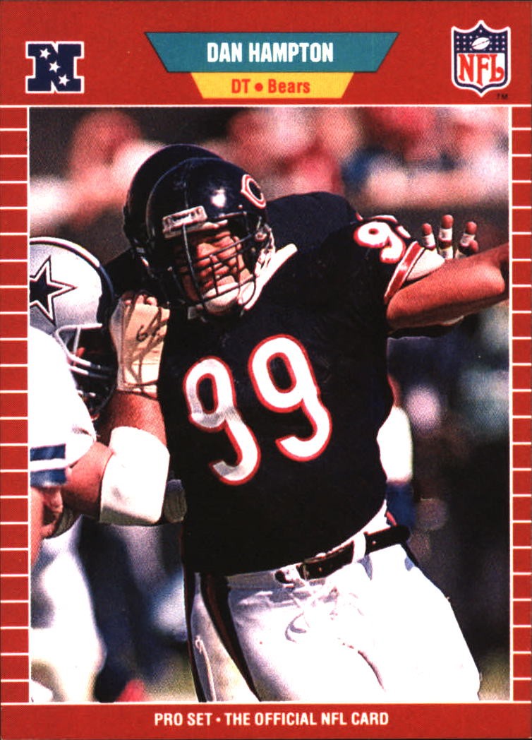 1989 Pro Set Dan Hampton #41 Chicago Bears