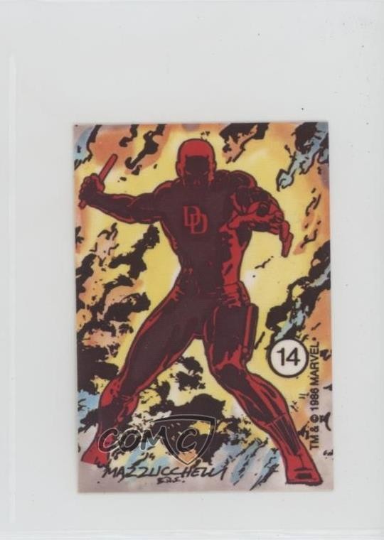 1986 Comic Images Marvel Universe - Stickers I: Official Daredevil #14 0i7t