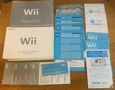 HUGE Lot of Authentic Nintendo Wii Console Operations  System Manuals