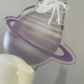 Sailor Moon Flash Acrylic Keychain LE Saturn 30th Anniv MIB LightUp