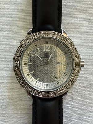 Super Techno Mens Watch i-5027 leather band and WORKS large face