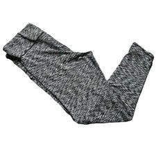 Women s Black Grey Full Length Athletic Leggings Size XL