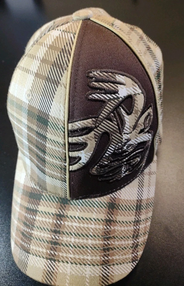 Legendary Whitetails Hat Cap XL Adult Fitted Deer Gear Plaid Hunting Brown Men's - Image 2 of 4