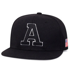 Unisex Simple Letter a Embroidery Hip-Hop Hats Outdoor Adjustable Casual Basebal