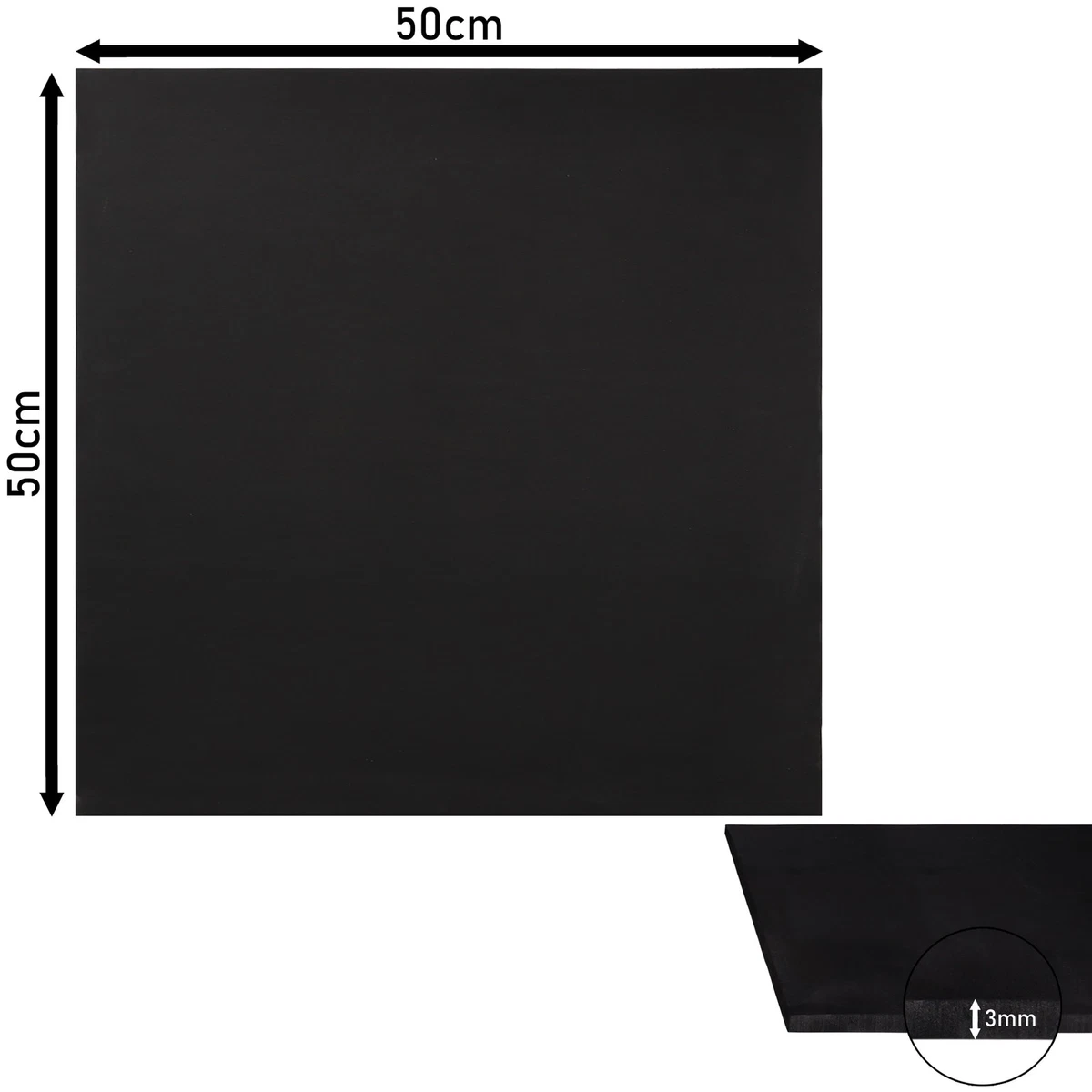 EVA Foam Schaumstoff Platten Schwarz Weiß 50x50cm 3 5 10mm Cosplay Basteln
