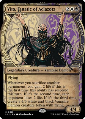 Vito, Fanatic of Aclazotz (Showcase) [The Lost Caverns of Ixalan] Foil Near Mint