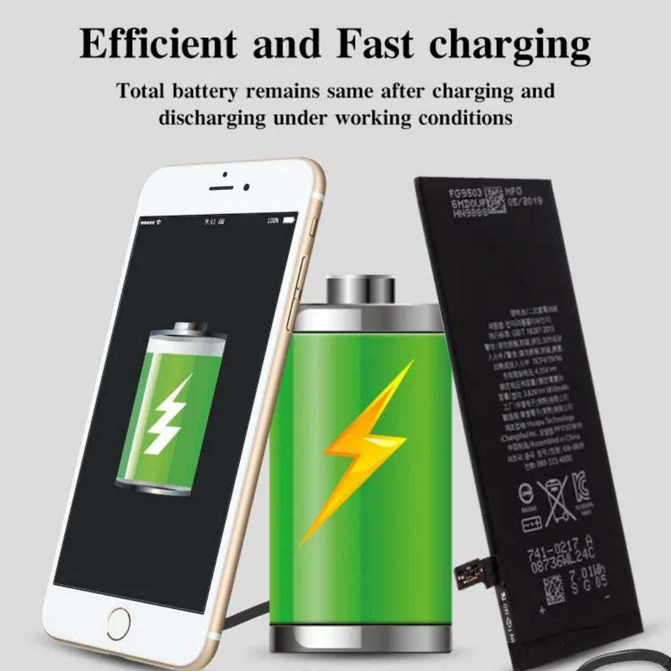 Replacement Battery For iPhone 6 6S 7 Plus 8 X XS Max XR 11 12 13 14 15 Pro LOT - Image 4 of 4