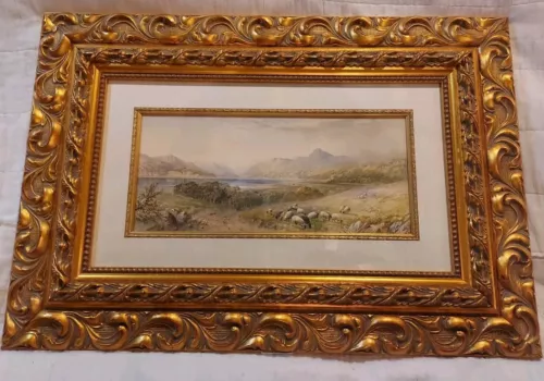 1865 Cornelius Pearson (British, 1805-1891)  Orig. Watercolor signed/dated/coa