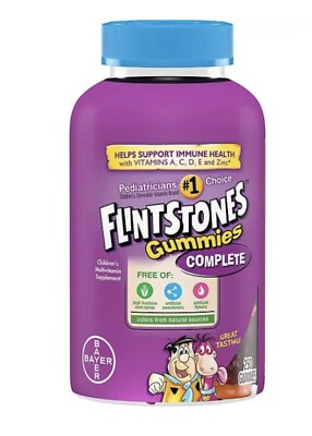 Flintstones Complete Vitamin Supplement Gummies 250 Ct EXP 04/25