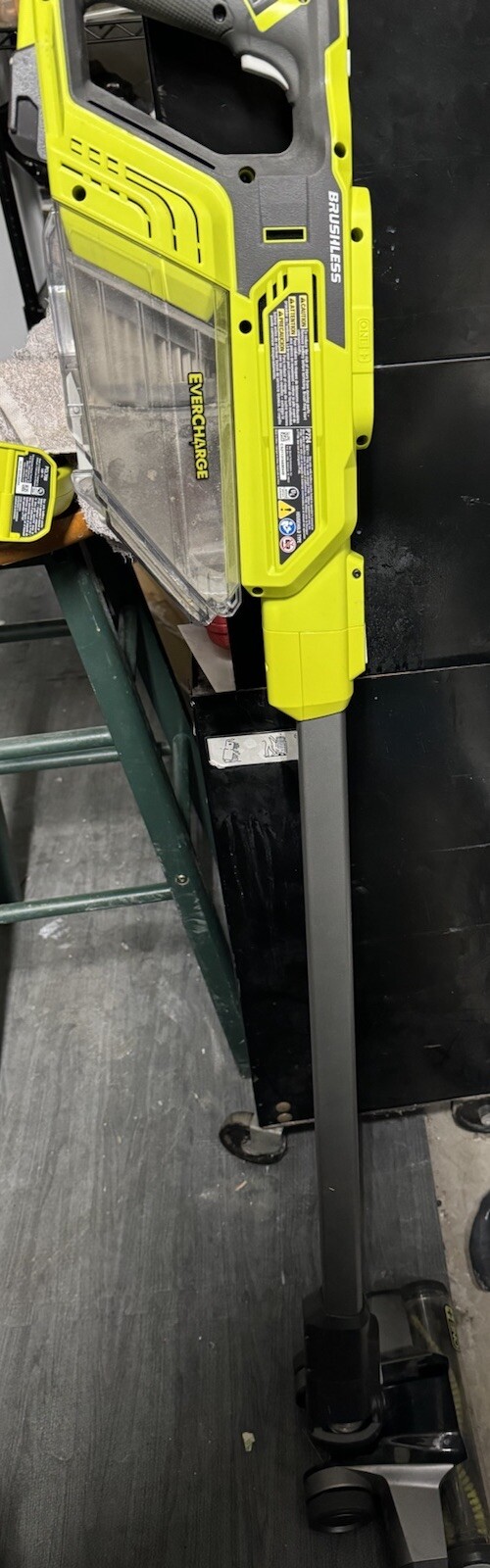 Ryobi P724B 18V ONE+ Green Stick Vacuum Cleaner TOOL & CHARGING MOUNT