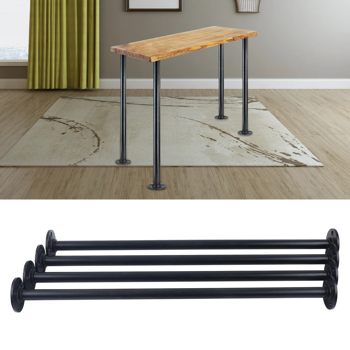 Diy desk sale with metal legs