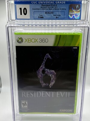 Resident Evil 6 Microsoft Xbox 360 2012 Sealed CGC Graded PERFECT 10 A++