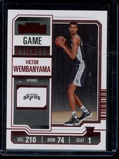 2023-24 Contenders Victor Wembanyama Red Game Ticket RC #11