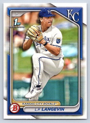 LP L.P. LANGEVIN  ROYALS RC 1st card  2024 BOWMAN DRAFT #BD-183