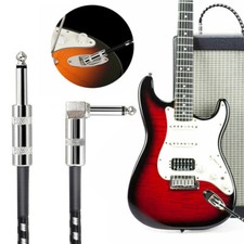 20ft Electric Patch Cord Guitar Amplifier Amp Cable Right Angle 90 Degree 6m NEW