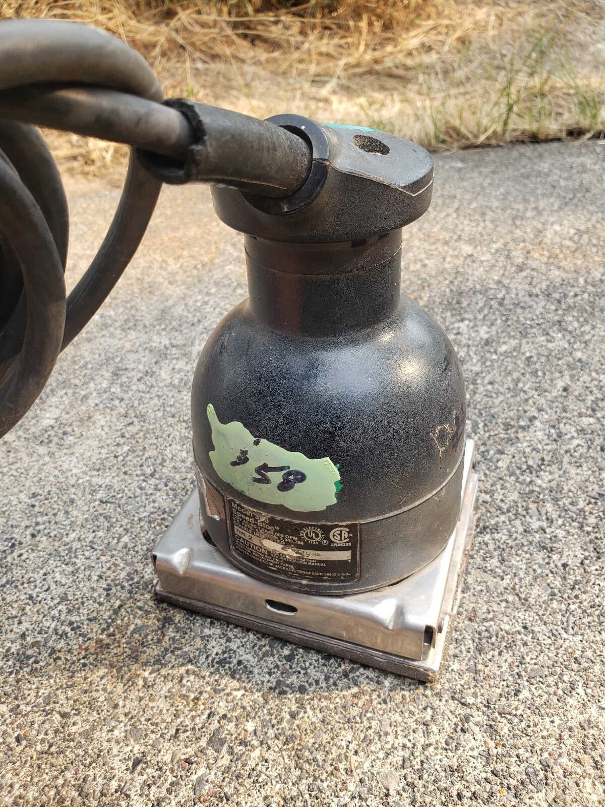 Porter Cable "SPEEDBLOC" MODEL No. 330, TYPE 2, 1/4 SHEET FINISH