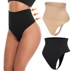 Women High Waist Tummy Control Panty Body Shaper Corset G-String Thong