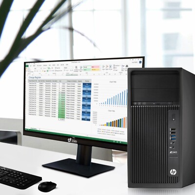 HP Computer Z240 Core i5-6th 16GB 128GB M.2 SSD+500GB New 22